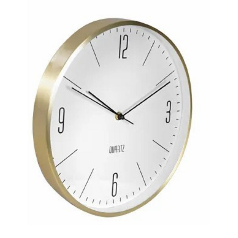 Ronis Classic Clock Plated Finish 30cm Assorted