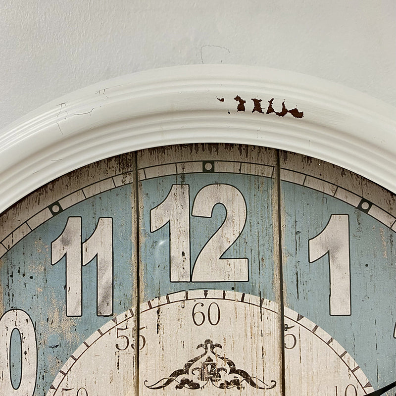 Ronis Classical Vintage Metal Wall Clock Large 46x46x8cm White