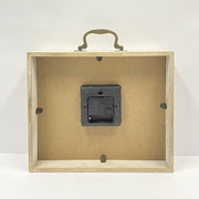 Ronis Classical Wooden Square Table Clock 30x8x31cm Natural