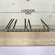 Ronis Classical Wooden Square Table Clock 30x8x31cm Natural