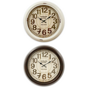 Ronis Classical Mid Metal Wall Clock 46cm Assorted