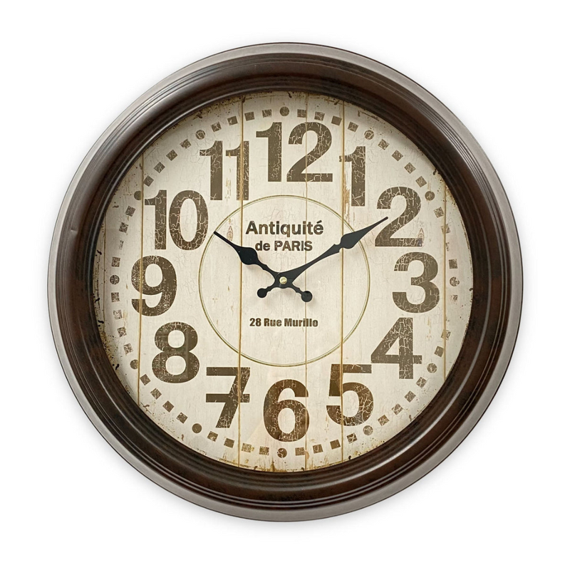 Ronis Classical Mid Metal Wall Clock 46cm Assorted