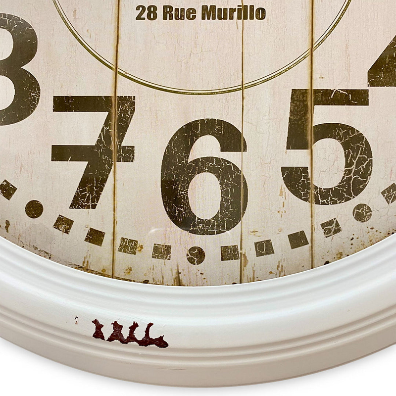 Ronis Classical Mid Metal Wall Clock 46cm Assorted