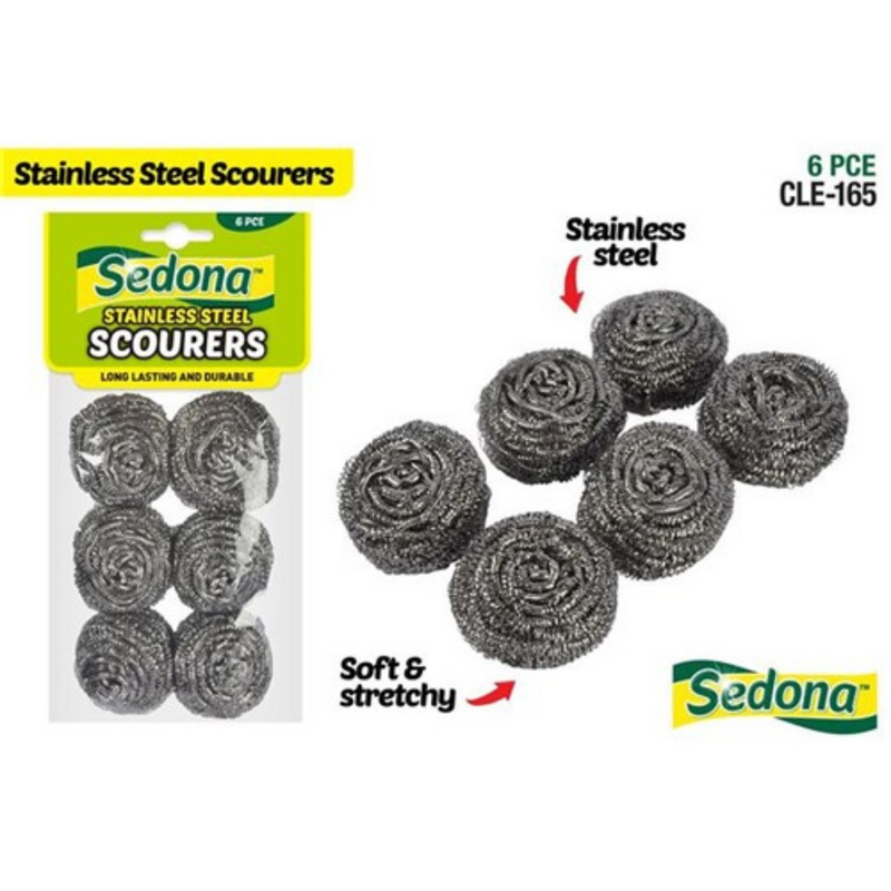 Ronis Cleaning Scourers Long Lasting 6pce