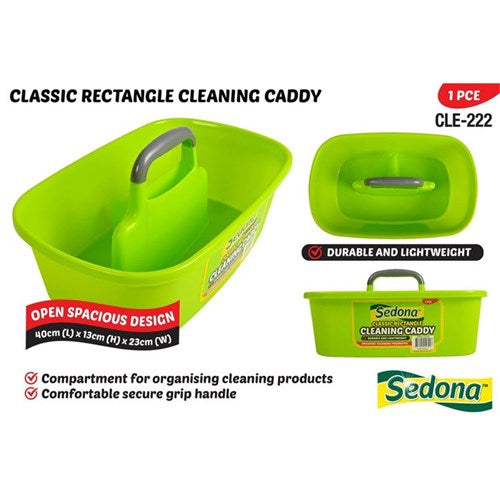 Cleaning Caddy 40x25cm – portable organiser for cleaning supplies with easy-carry handle