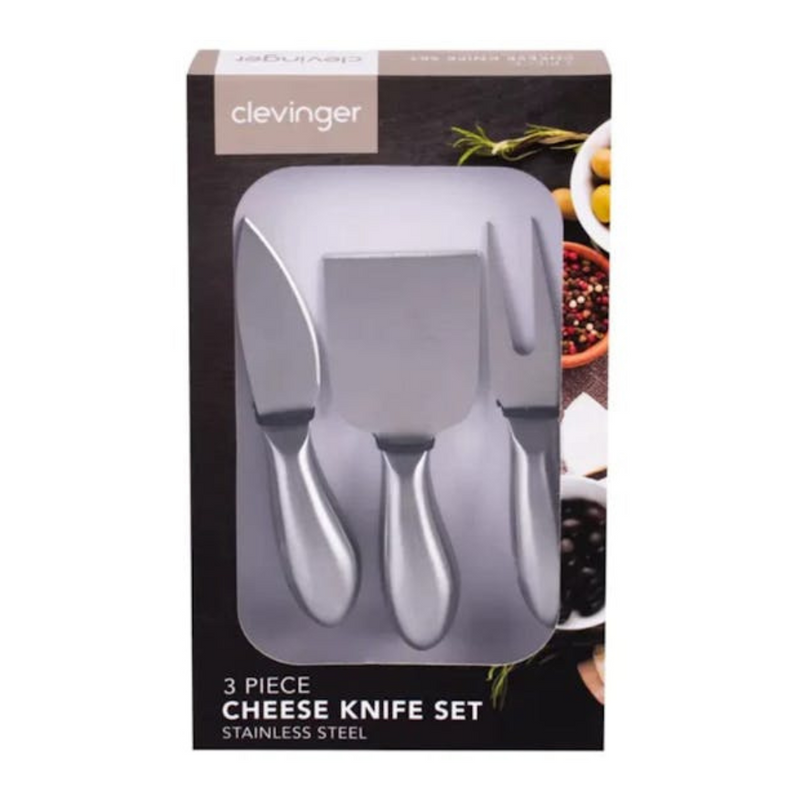 Ronis Clevinger Belmont 3 Piece Stainless Steel Cheese Knife Set