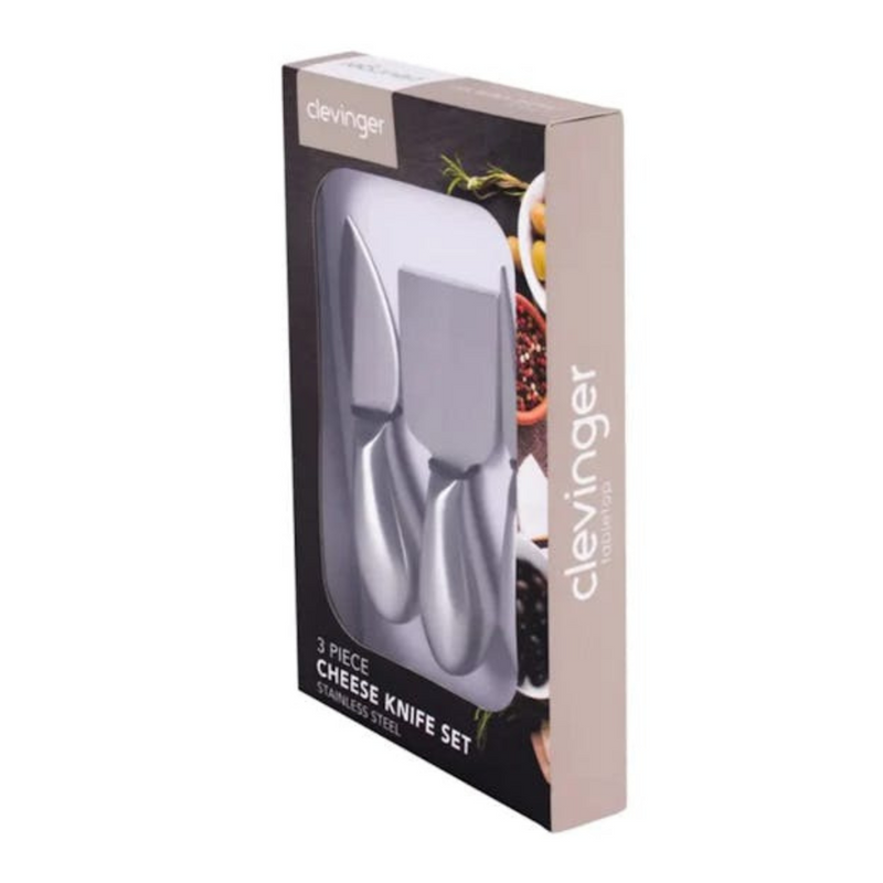Ronis Clevinger Belmont 3 Piece Stainless Steel Cheese Knife Set
