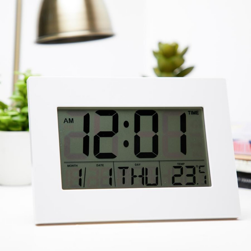 Ronis Clock Big Number Calendar Digital 23cm