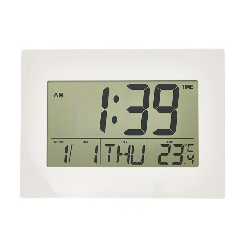 Ronis Clock Big Number Calendar Digital 23cm