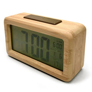 Ronis Clock Checkmate Timber Multifunction Digital Alarm Clock 14x7.8x4.5cm Assorted