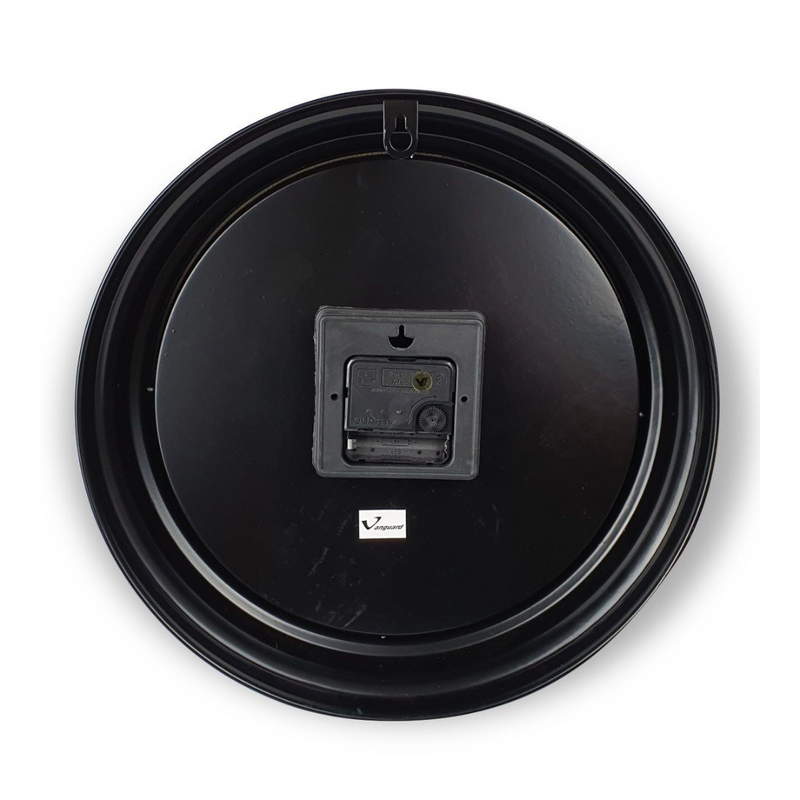 Ronis Clock Classic Metal Wall Clock 31cm Black