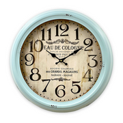 Ronis Clock Classical Mid Metal Wall Clock 46cm Blue