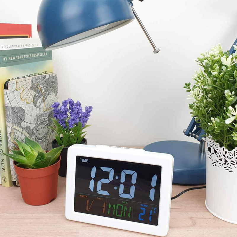 Ronis Clock Clock Colour Screen LCD Table Clock 2 Asstd