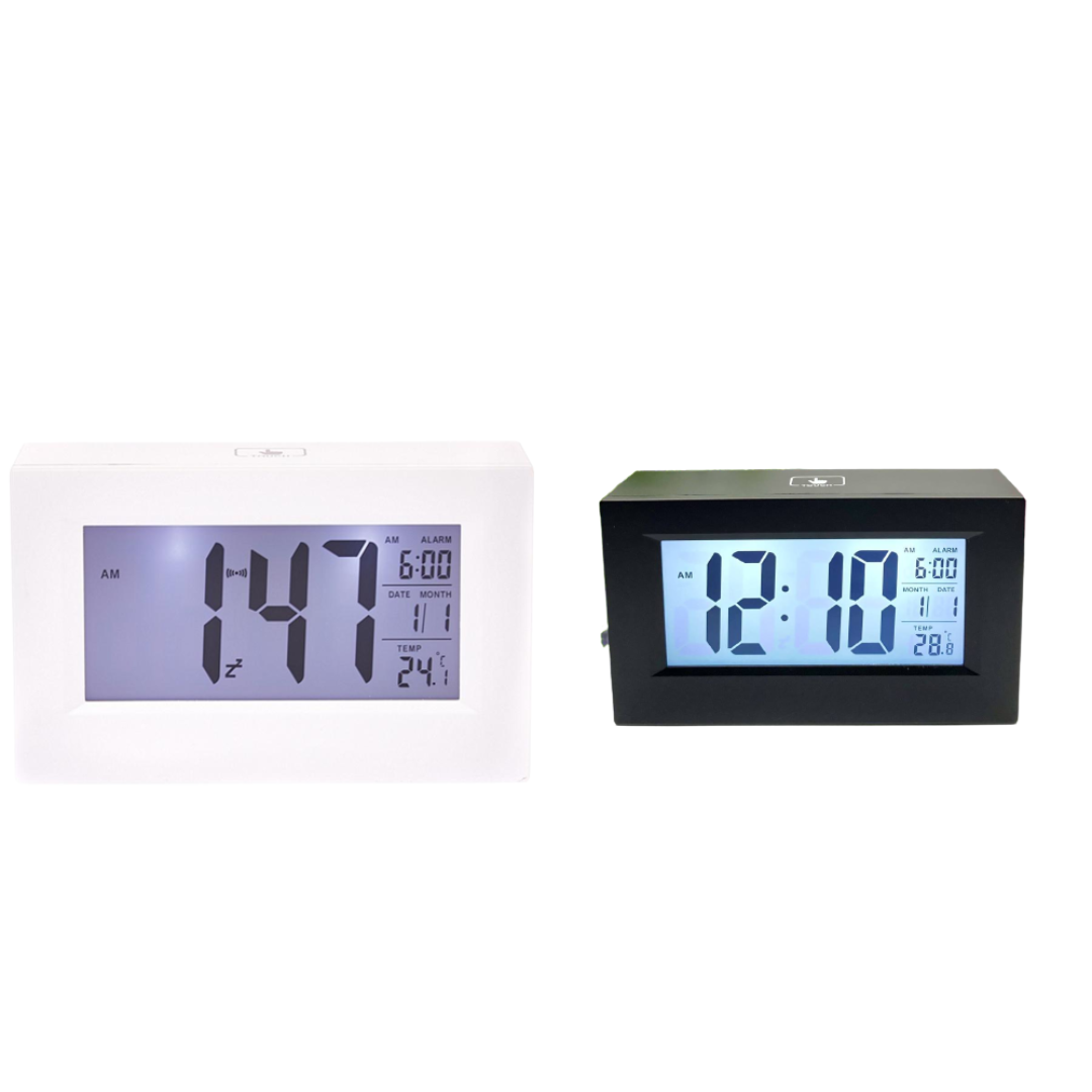 Clock Induction digital table clock Black-White 2 Assorted — Ronis
