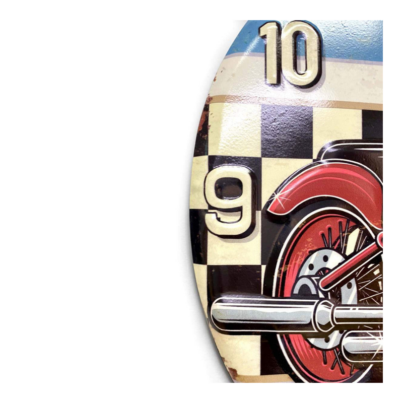 Ronis Clock Iron Plate Stamping Clock Car 42cm