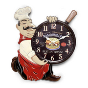 Ronis Clock Iron Plate Stamping Clock Chef 54cm