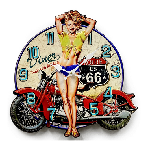 Ronis Clock Iron Plate Stamping Clock Moto 40cm