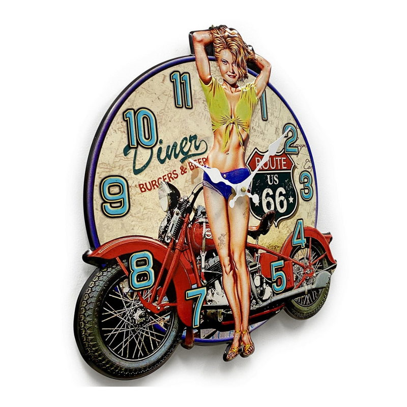 Ronis Clock Iron Plate Stamping Clock Moto 40cm