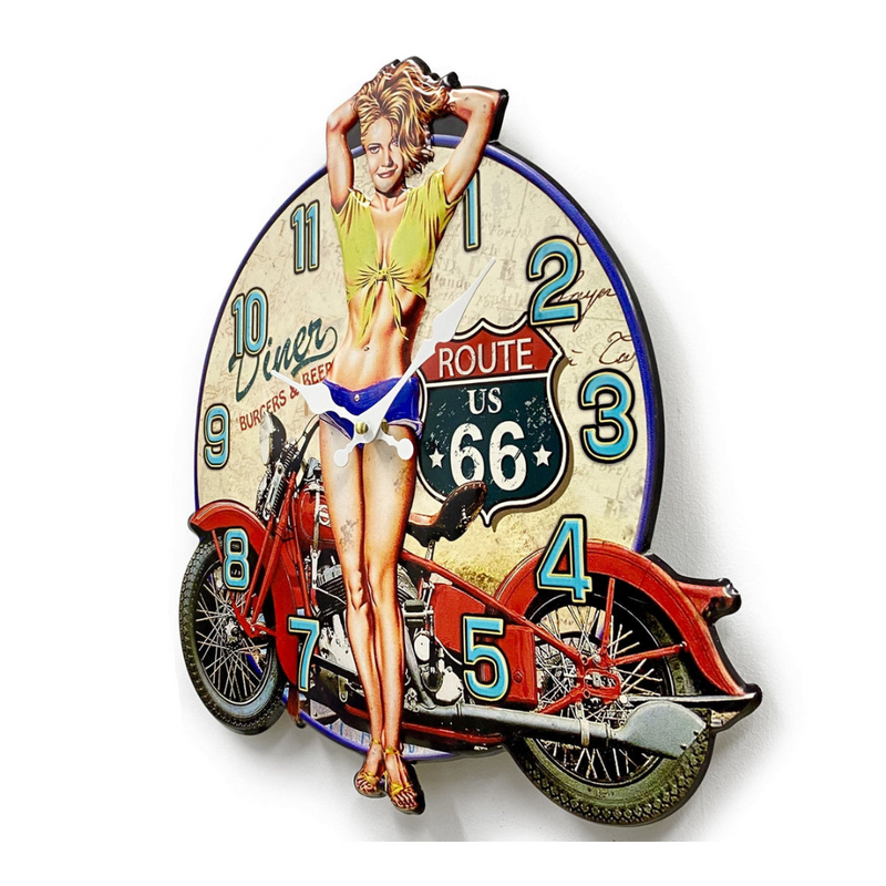 Ronis Clock Iron Plate Stamping Clock Moto 40cm