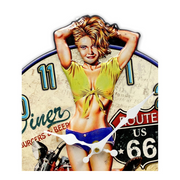 Ronis Clock Iron Plate Stamping Clock Moto 40cm