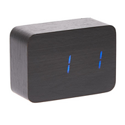 Ronis Clock LED Cuboids Table Clock 10cm Black