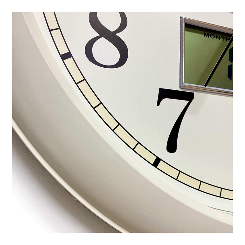 Ronis Clock Modern Clock/Digital Calendar 42cm Assorted