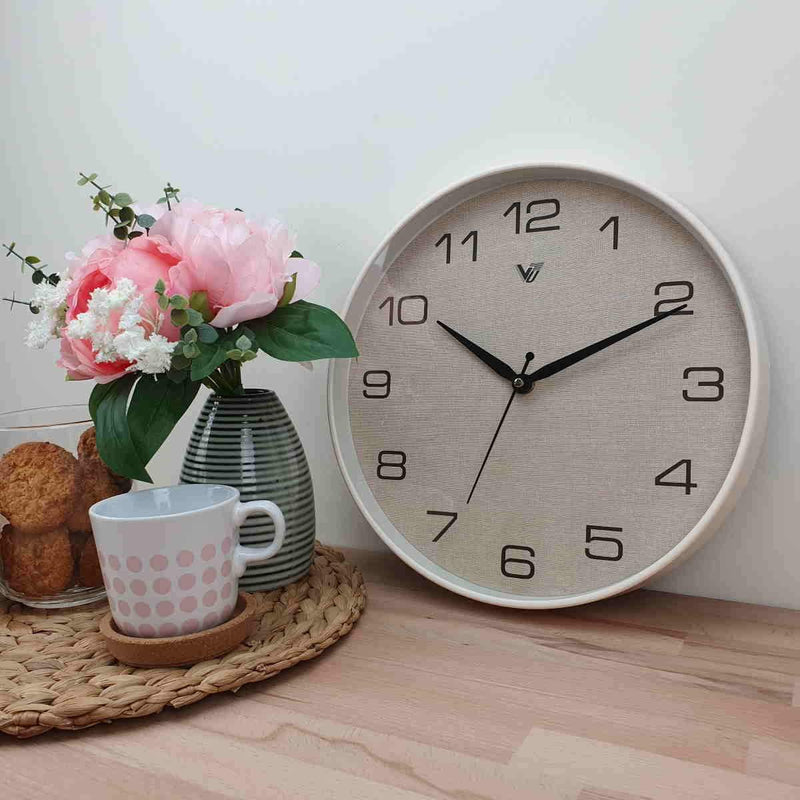 Ronis Clock Paloma Fabric Design Wall Clock 29x29x4cm Assorted