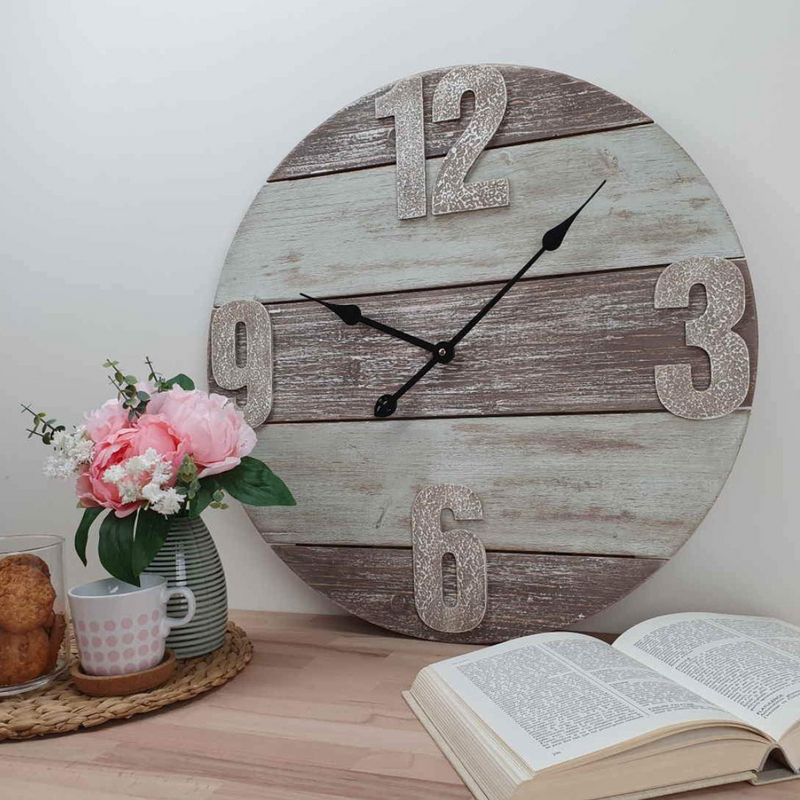 Ronis Clock Timber Classic Round Clock 60cm