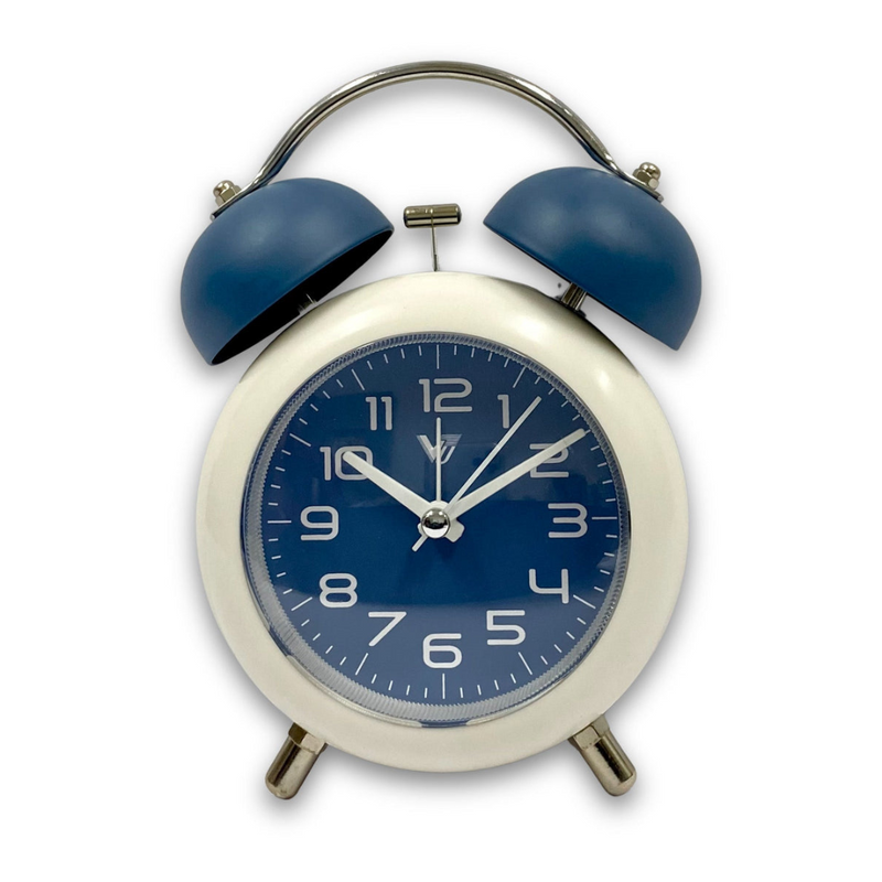 Ronis Clock Twin Bells Metal Alarm Clock Assorted