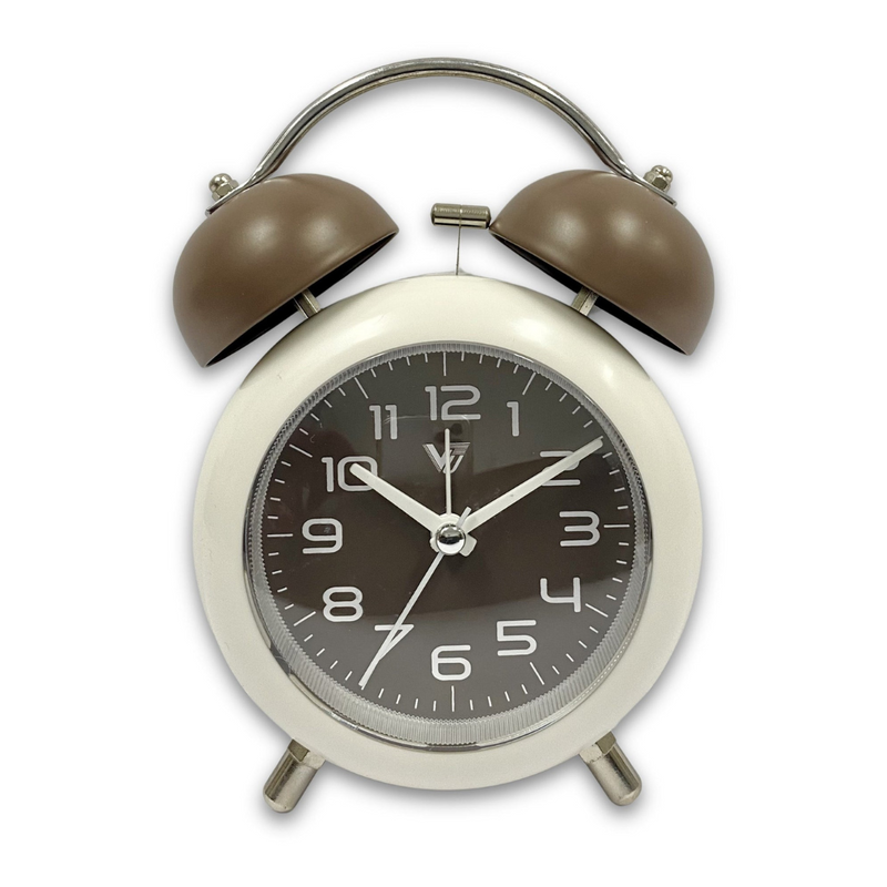 Ronis Clock Twin Bells Metal Alarm Clock Assorted
