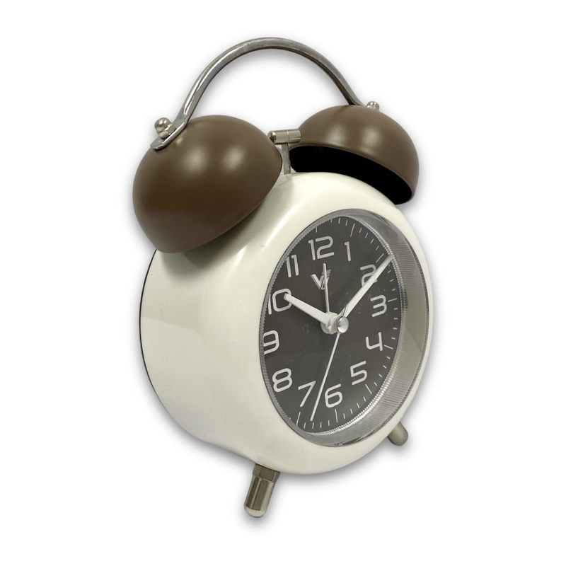 Ronis Clock Twin Bells Metal Alarm Clock Assorted