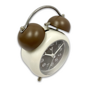 Ronis Clock Twin Bells Metal Alarm Clock Assorted