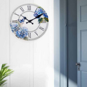 Ronis Clocks MDF Hydrangea 29x29cm Assorted