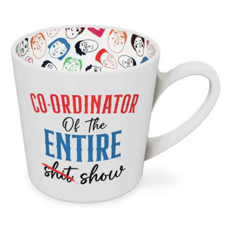 Ronis Co-Ordinator Of This - Beautiful On The Inside Mug 420ml 10cm