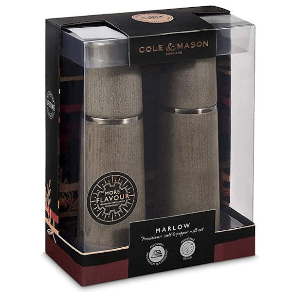 Cole & Mason Marlow Salt & Pepper Mill G/Set 185mm