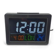Ronis Colour Screen LCD Table Clock Assorted