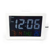 Ronis Colour Screen LCD Table Clock Assorted