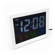 Ronis Colour Screen LCD Table Clock Assorted