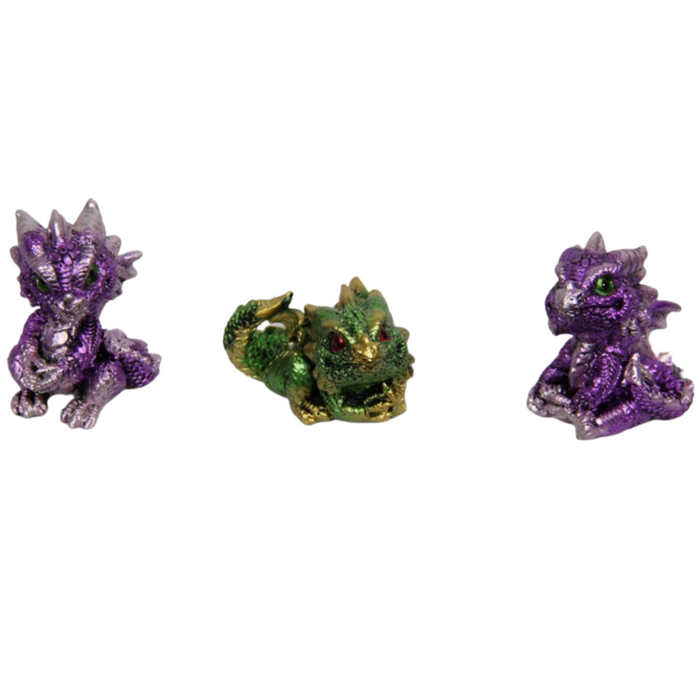 Ronis Coloured Baby Dragon on Stand 5cm Assorted