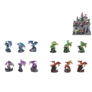 Ronis Coloured Dragon on Displays 6cm Assorted