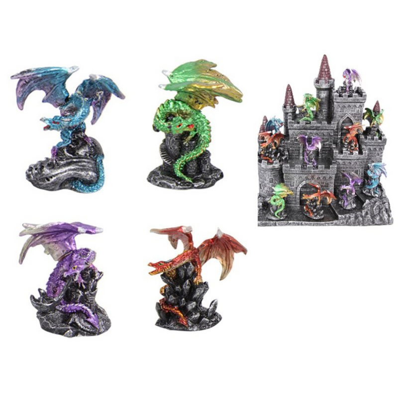 Ronis Coloured Dragon on Displays 6cm Assorted