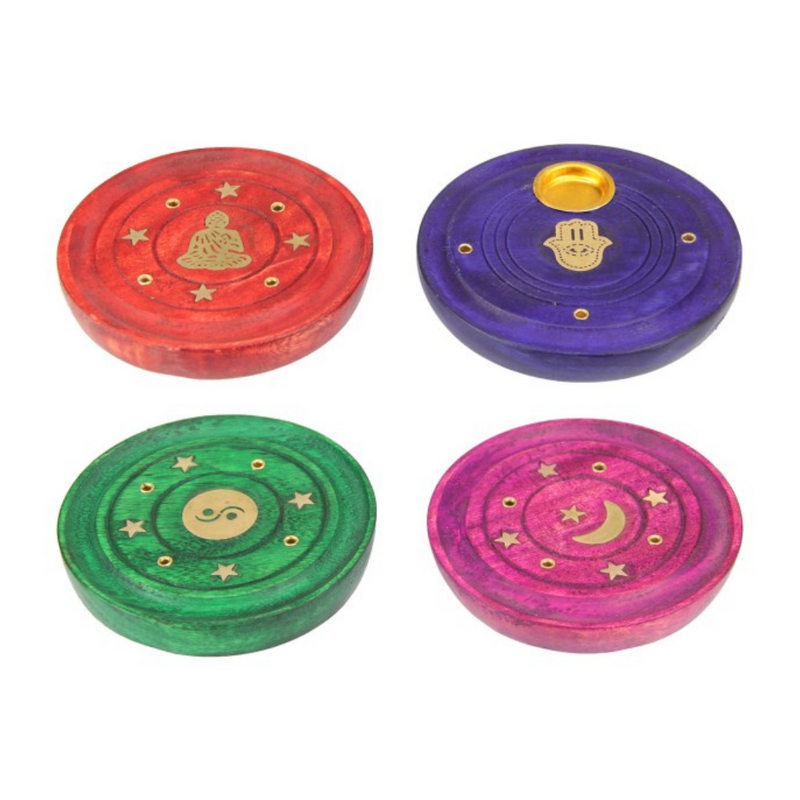 Ronis Coloured Mystic Cone/Incense Burners 8cm Assorted