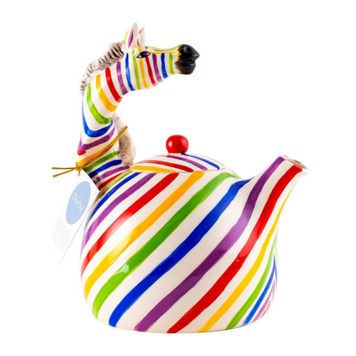 Ronis Coloured Zebra Teapot 20cm