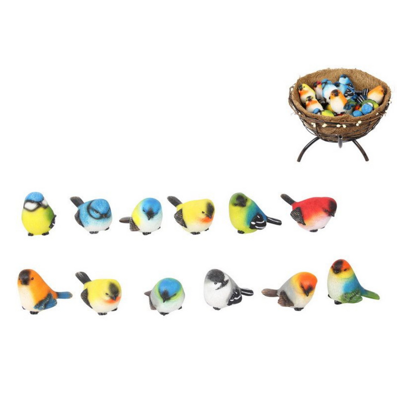 Ronis Colourful Lucky Birds 6cm Assorted