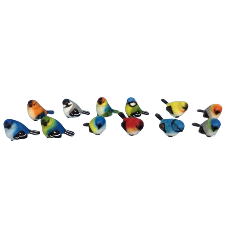 Ronis Colourful Lucky Birds 6cm Assorted