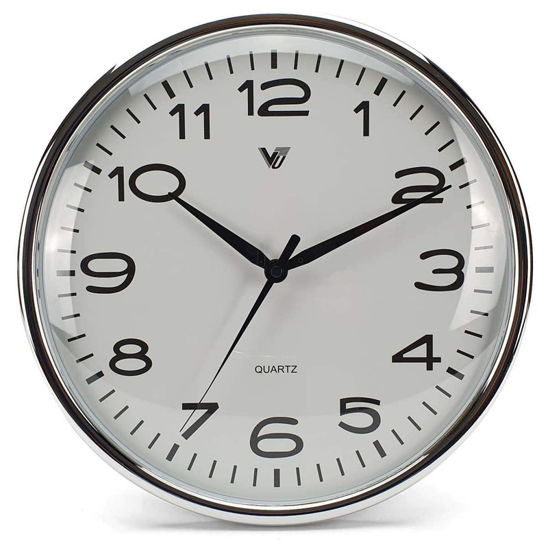 Ronis Colson Shiny Frame Domed Face Wall Clock 30x30x2cm Assorted
