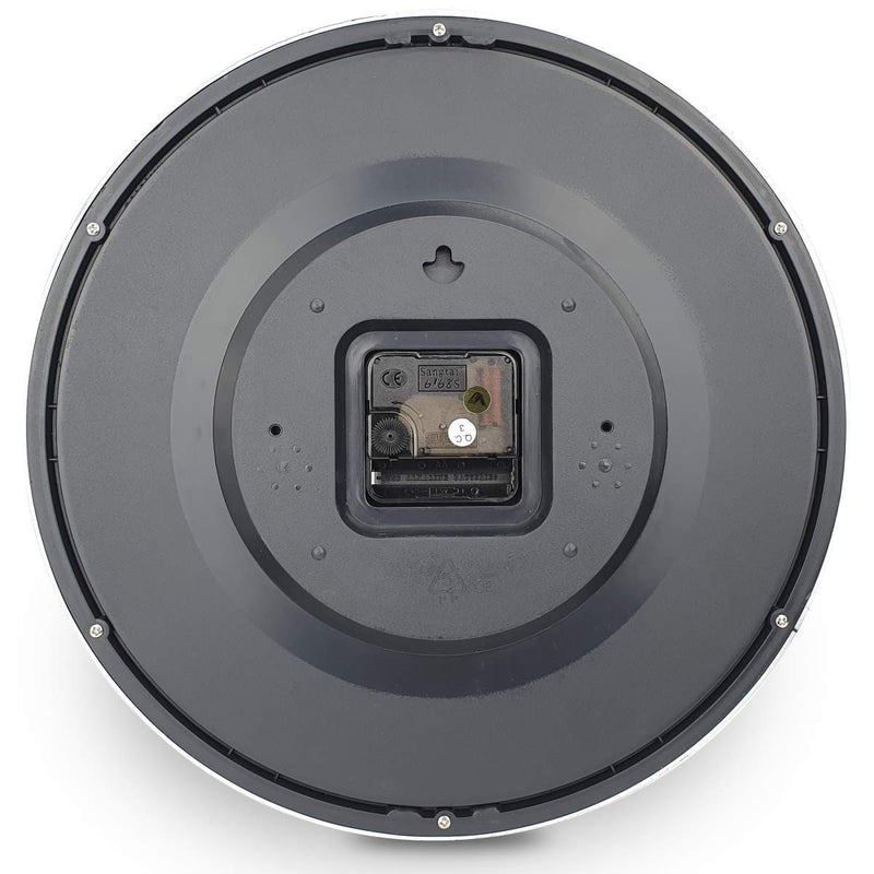 Ronis Colson Shiny Frame Domed Face Wall Clock 30x30x2cm Assorted