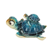 Ronis Comical Marble Turtle with Baby 15cm – thumbnail