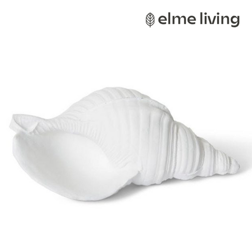 Ronis Conch Shell Sculpture White 25x12x9cm
