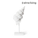 Ronis Conch Shell Stand Sculpture White 12x12x35cm